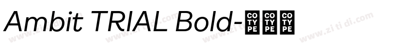 Ambit TRIAL Bold字体转换